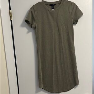 Olive Green T-Shirt Dress